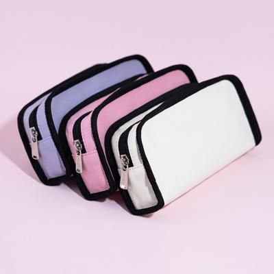 Double-pull canvas pencil case